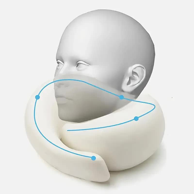 Almohada de viaje para el cuel - Anti Snore Contour Pillow reseña y precio