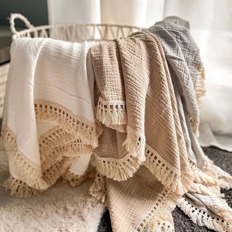 Mantas envolventes de muselina - Muslin Cotton Bedspread reseña y precio