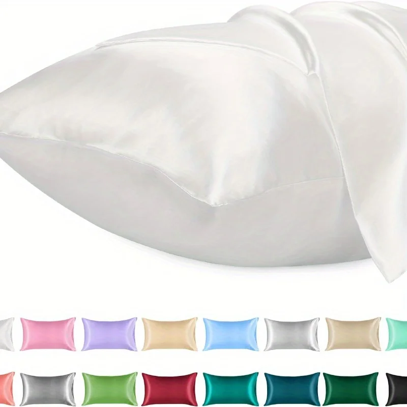 1 funda de almohada de satén p - Satin Silk Pillowcase Hair Skin reseña y precio