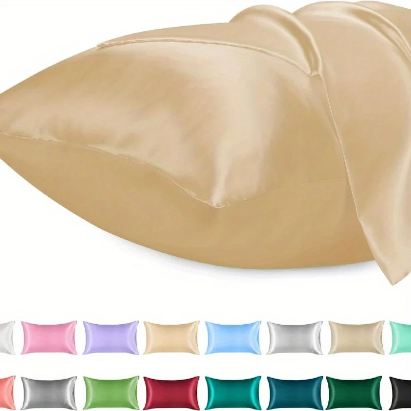 1 funda de almohada de satén p - Satin Silk Pillowcase Hair Skin reseña y precio