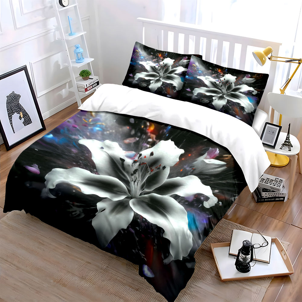 Juego de Ropa de Cama Abstract - Aesthetic Floral Duvet Cover reseña y precio