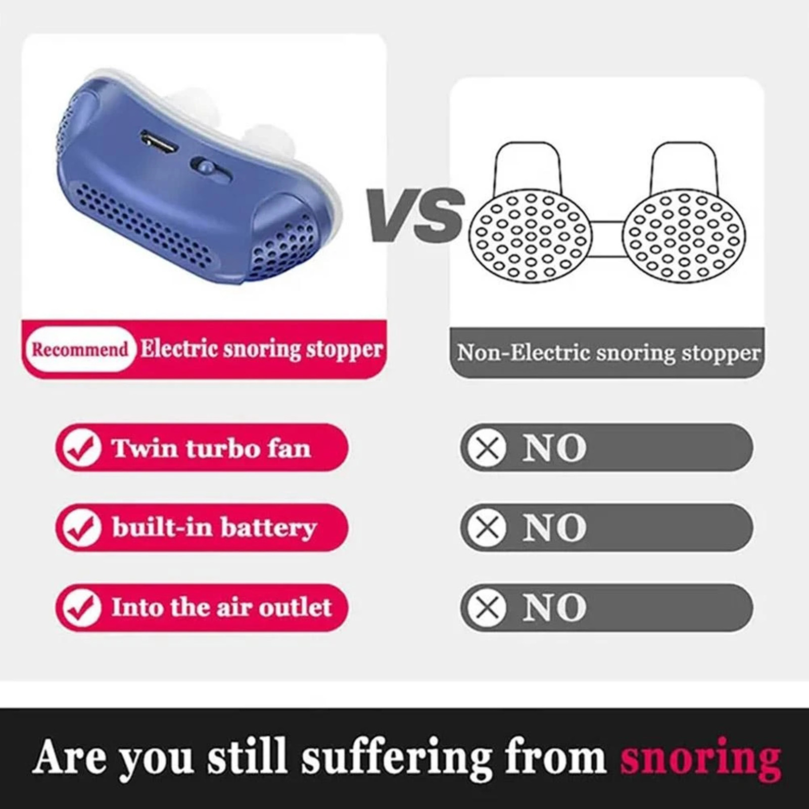 Tapón de nariz de silicona ant - Anti Snore Contour Pillow reseña y precio