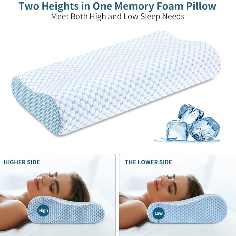 Almohada de rebote lento 60*40 - Anti Snore Contour Pillow reseña y precio
