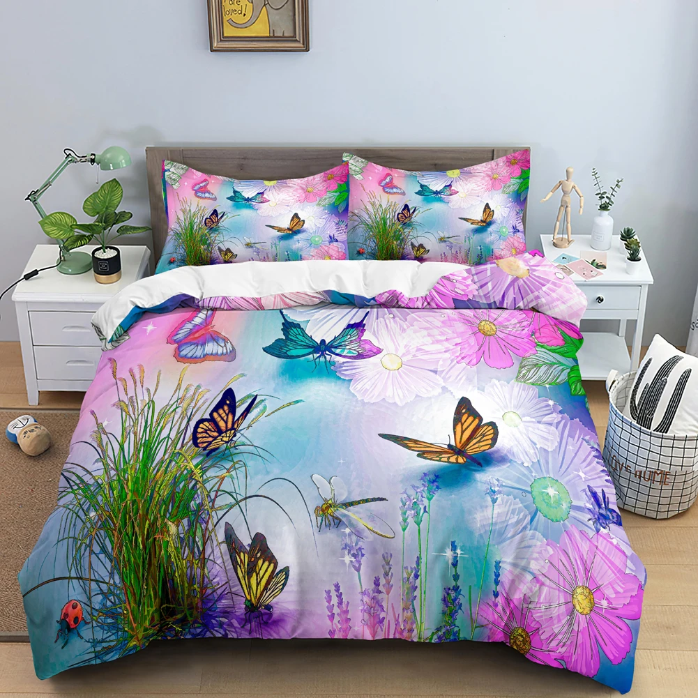 Juego de cama de mariposa, fun - Duvet Cover Sets With Zipper reseña y precio