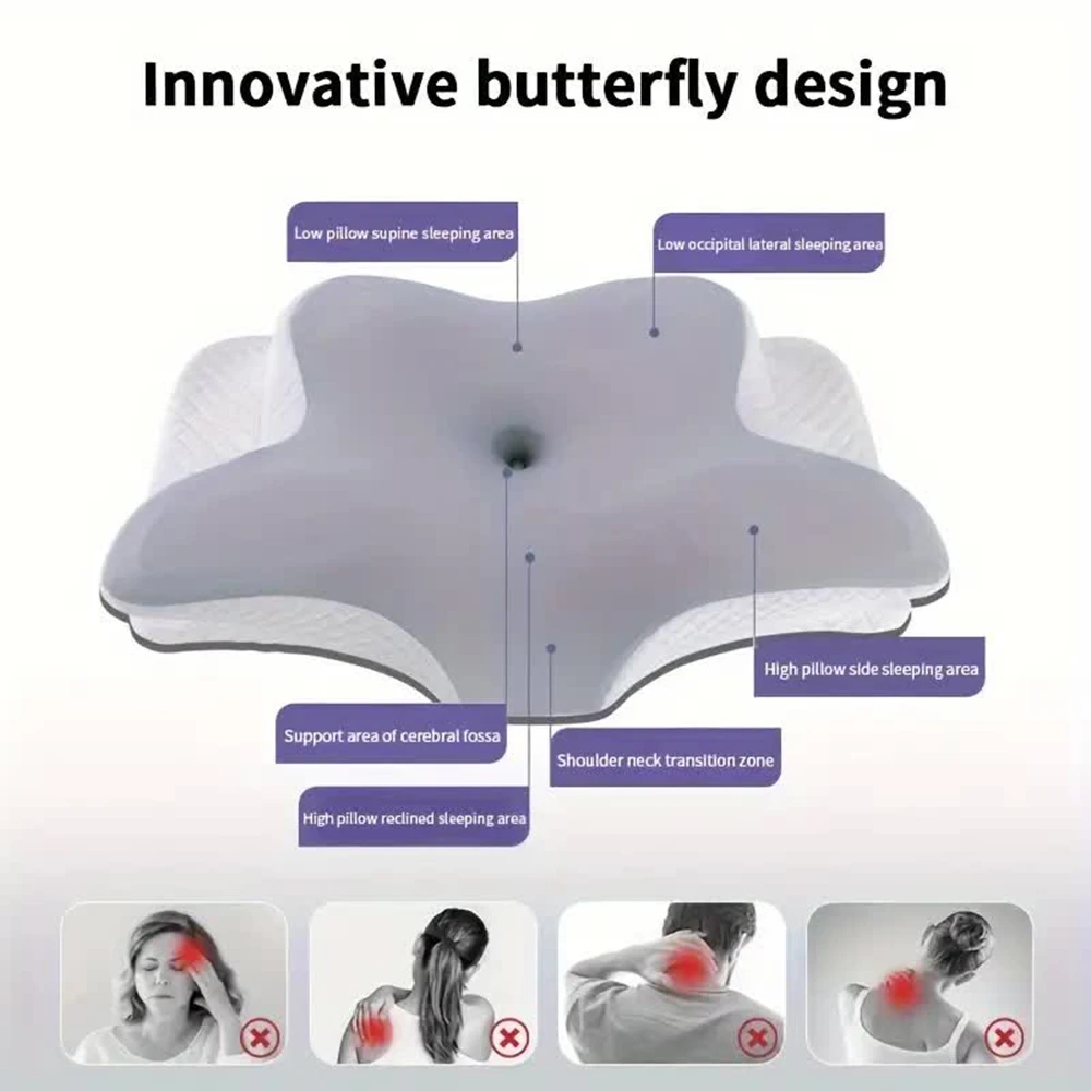 Almohadas de espuma viscoelást - Memory Foam Orthopedic Pillow Neck Pain reseña y precio