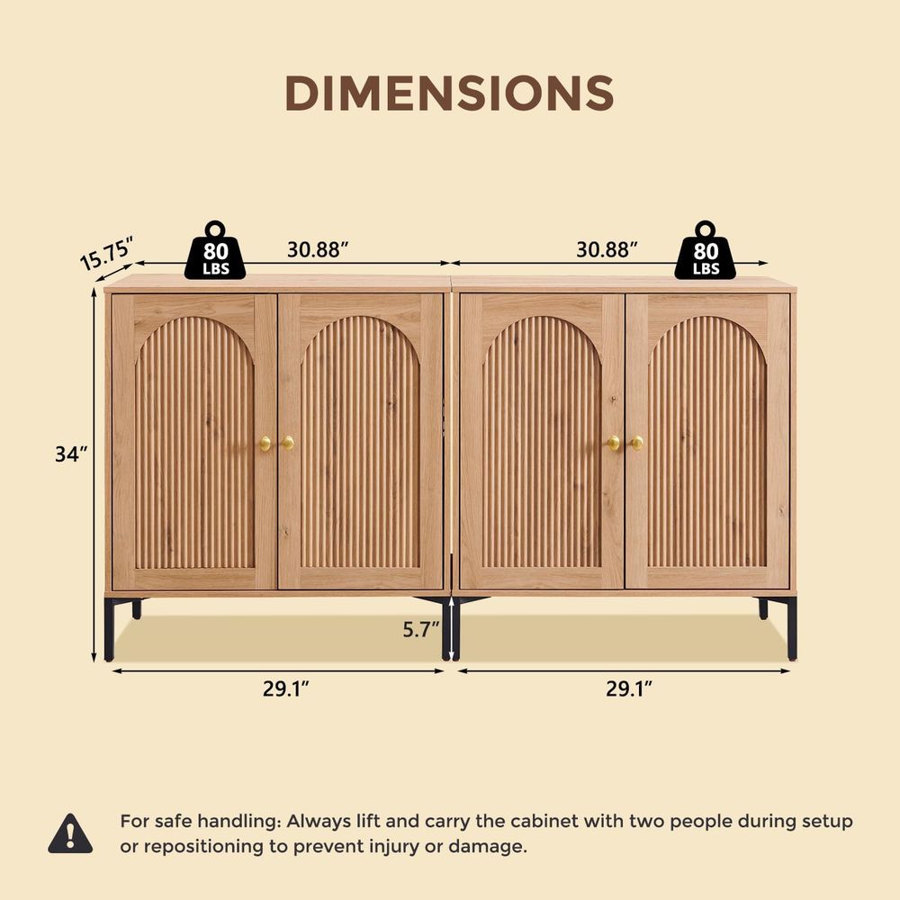 Mueble aparador arqueado de 61 - Storage & Organization reseña y precio
