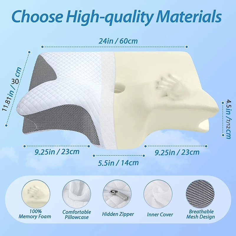 Almohada Ortopédica de Espuma  - Anti Snore Contour Pillow reseña y precio
