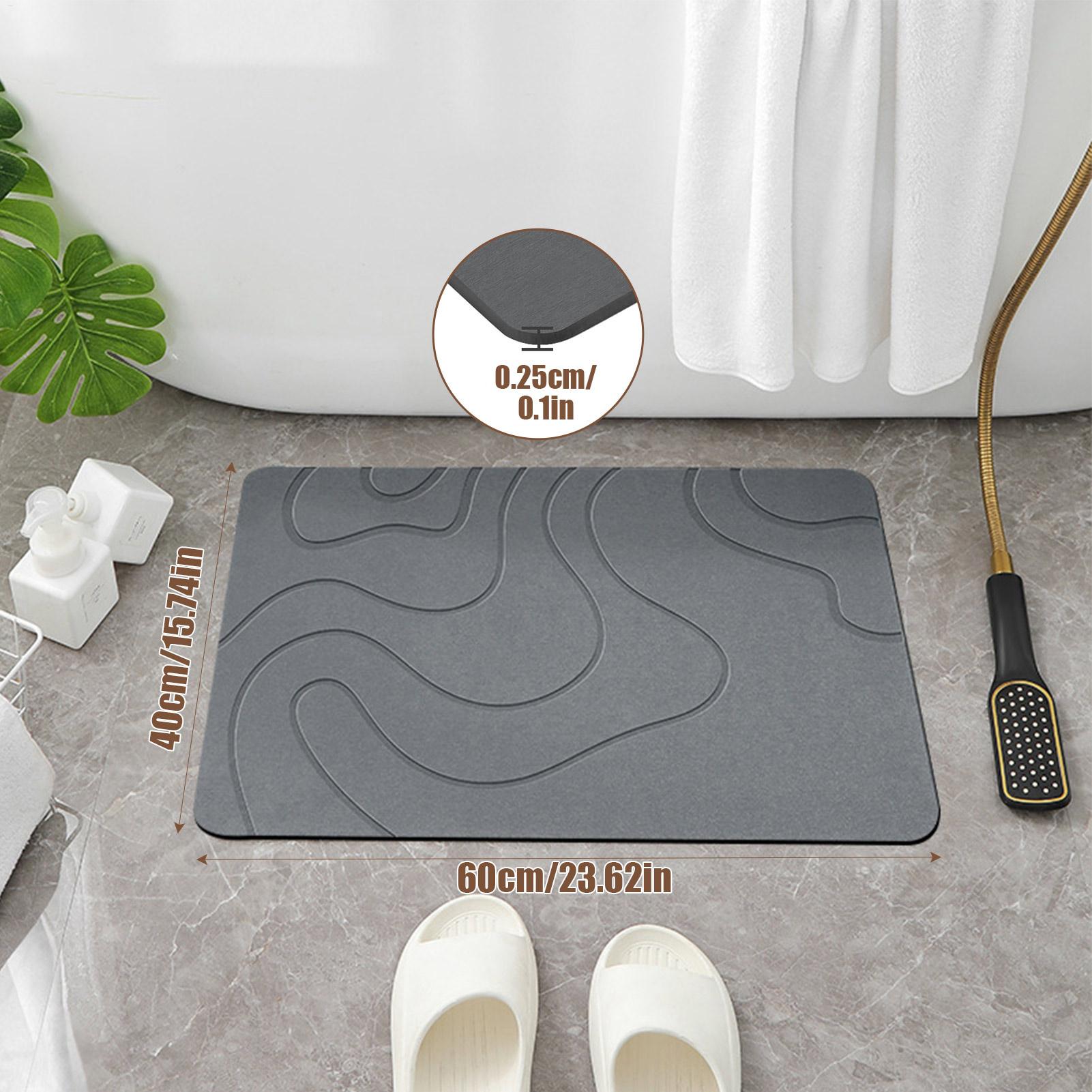Alfombra de baño de piedra de  - Quick Dry Diatomite Bath Mat reseña y precio