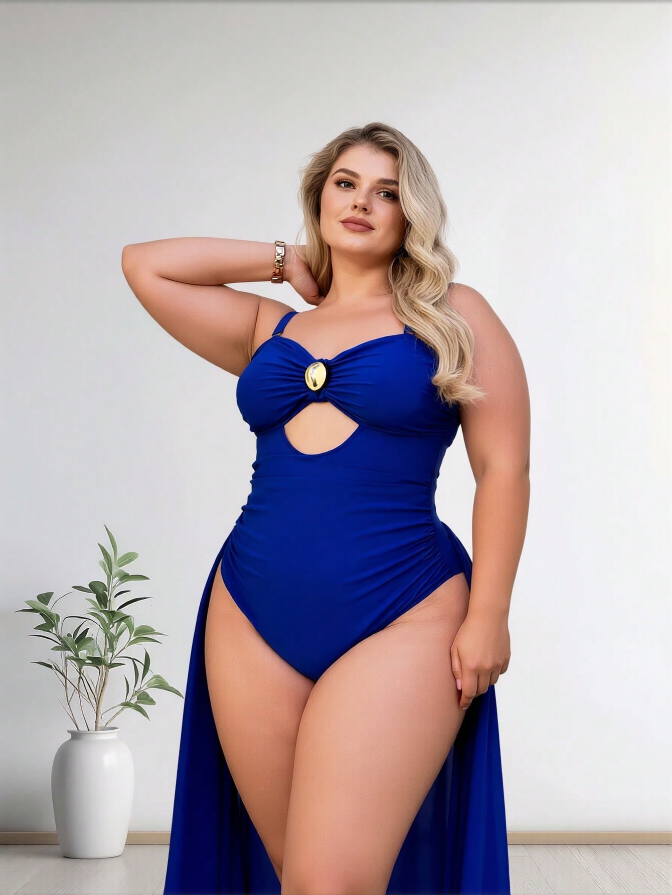 Traje de baño de una pieza azu - Bath reseña y precio