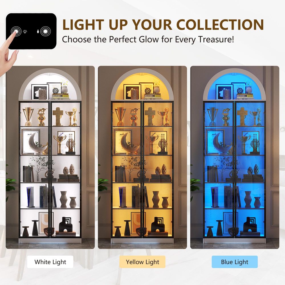 Vitrina con Puertas y Estantes - Storage & Organization reseña y precio