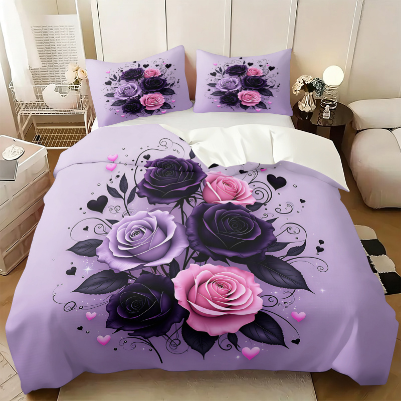 Juego de Funda de Edredón con  - Aesthetic Floral Duvet Cover reseña y precio