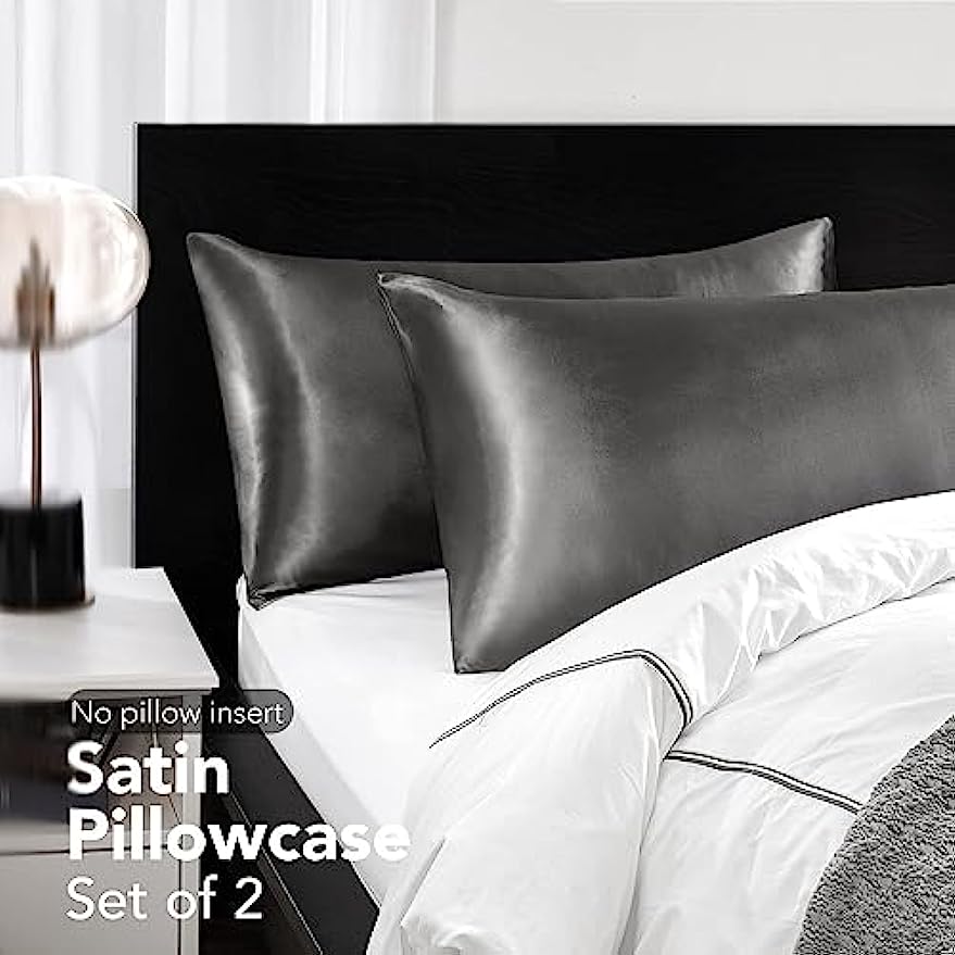 Juego de 2 Fundas de Almohada  - Satin Silk Pillowcase Hair Skin reseña y precio