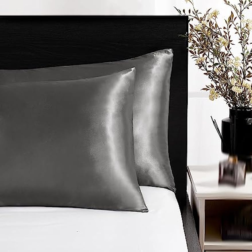 Juego de 2 Fundas de Almohada  - Satin Silk Pillowcase Hair Skin reseña y precio