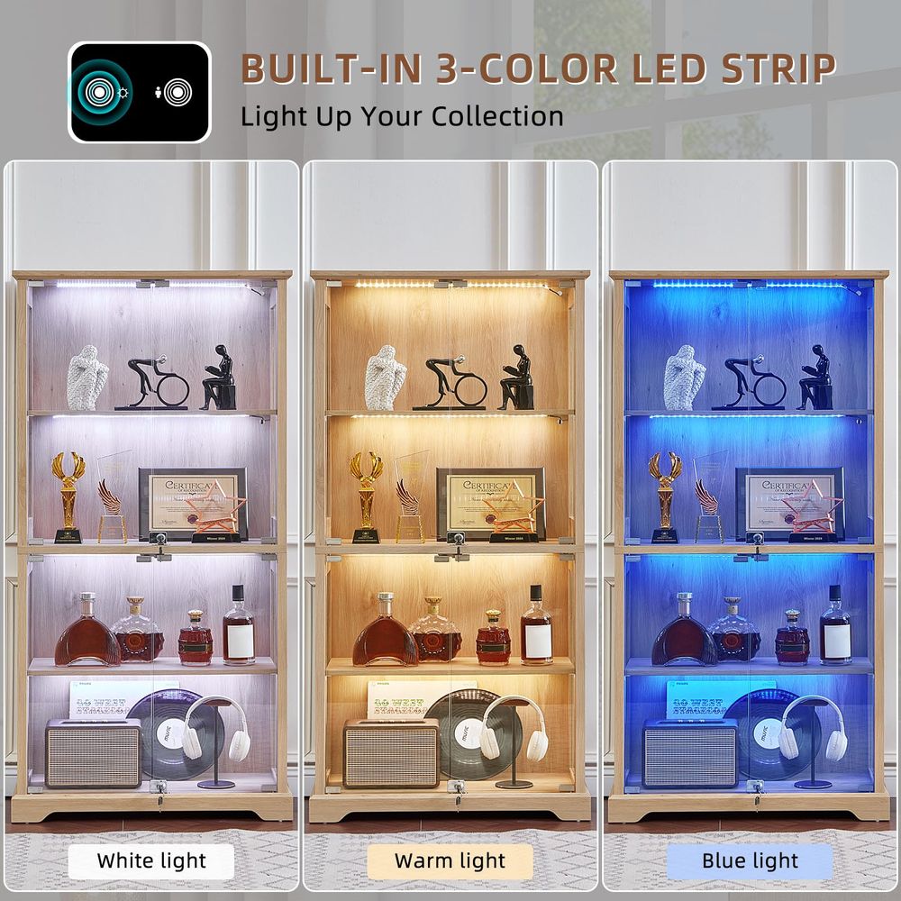 Vitrina de cristal estilo rúst - Lighting reseña y precio
