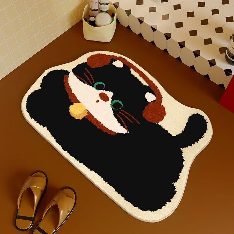 VIKAMA Alfombra de baño con es - Quick Dry Diatomite Bath Mat reseña y precio