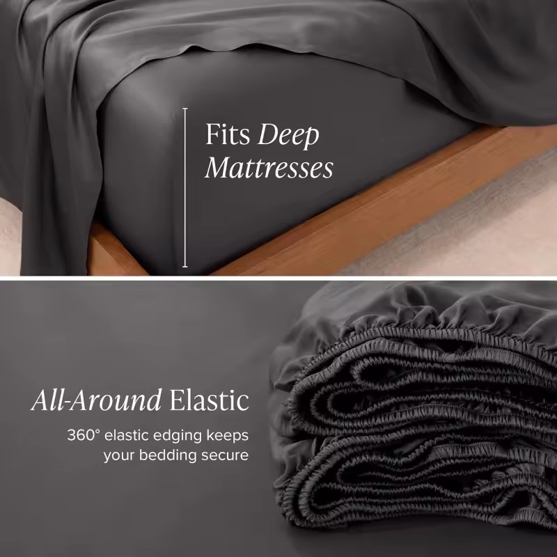 1 Sábana Ajustable Refrescante - Fitted Bed Sheets Deep Pocket reseña y precio