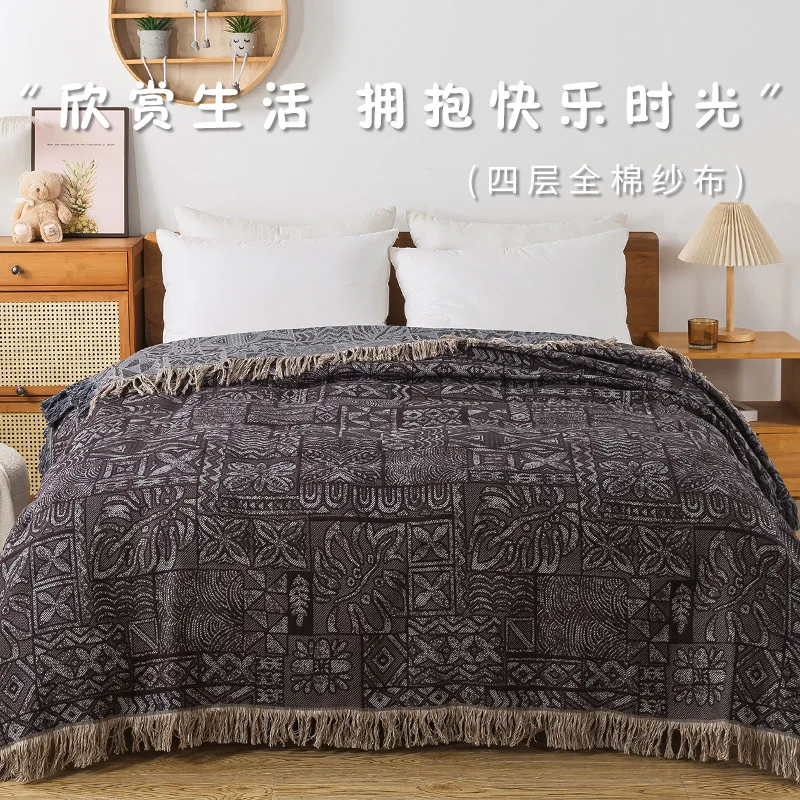 Cubrecamas de Algodón, 4 Capas - Muslin Cotton Bedspread reseña y precio