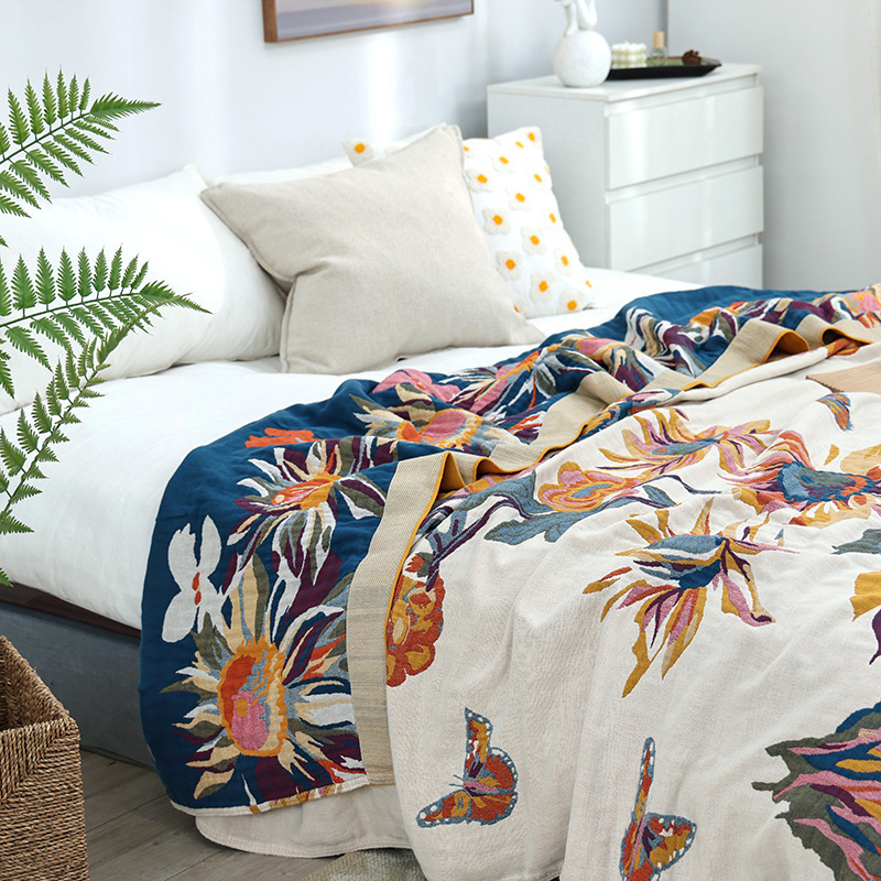 Manta de algodón Simple, cober - Muslin Cotton Bedspread reseña y precio