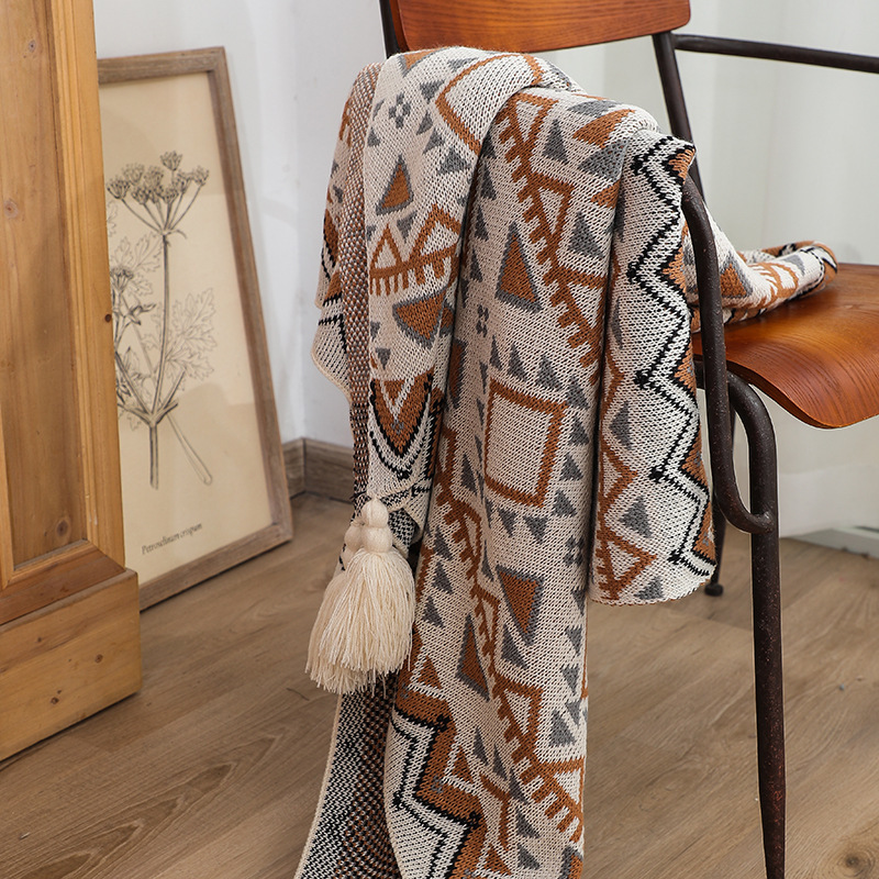 Manta Boho con Flecos Estilo S - Boho Throw Blanket Fringe reseña y precio