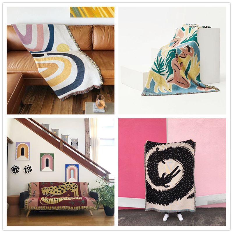Manta textil con diseño de cas - Boho Throw Blanket Fringe reseña y precio