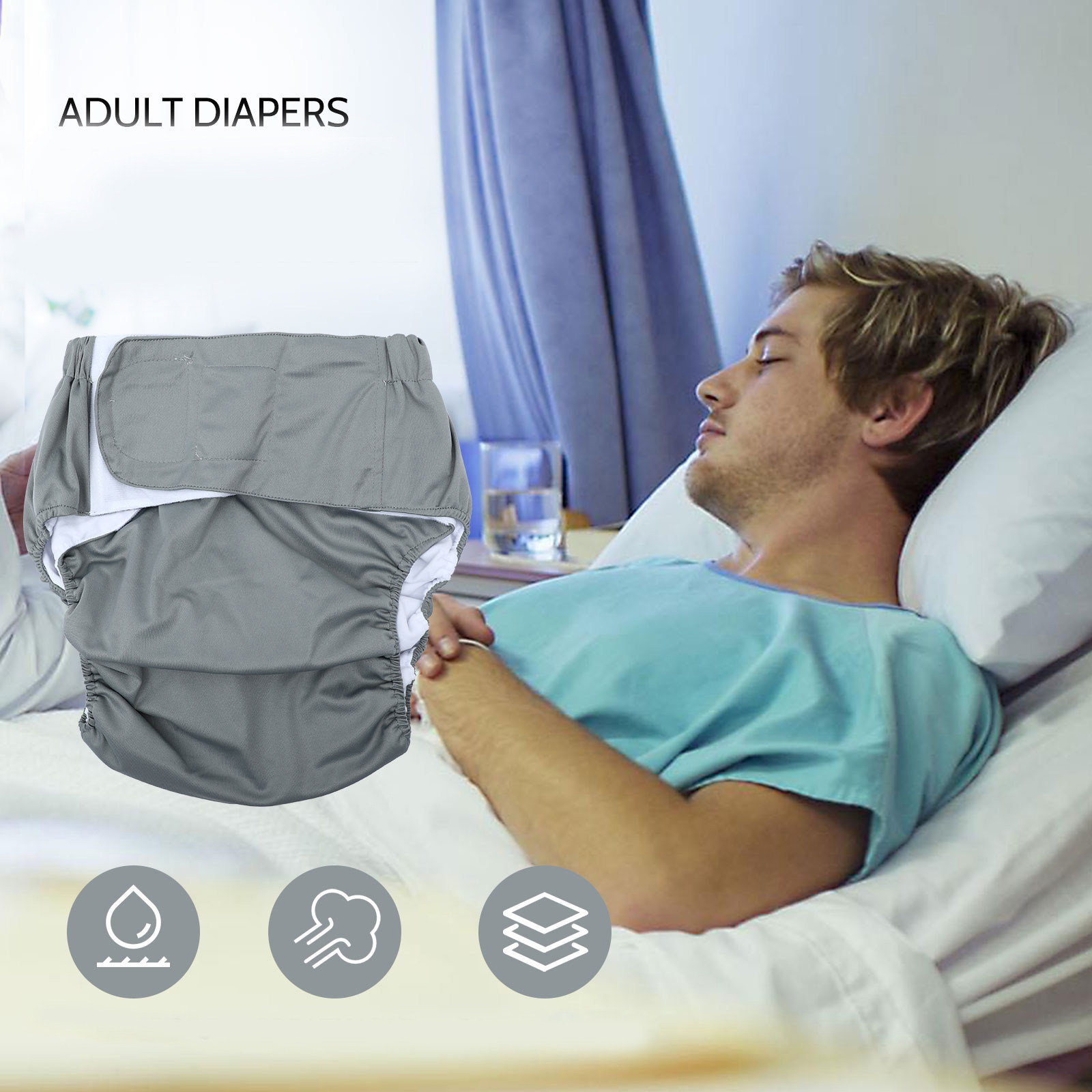 1 Pieza de Pañal de Tela Ajust - Waterproof Mattress Protector Breathable reseña y precio