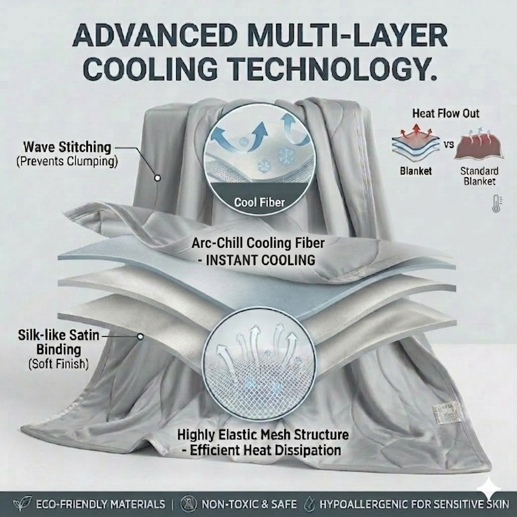 Manta Ligera, Transpirable y R - Cooling Blanket Hot Sleepers reseña y precio